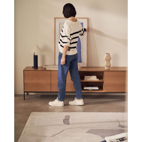 Szafka pod TV w dekorze orzecha 195x55 cm Vedrana – Kave Home-image-1