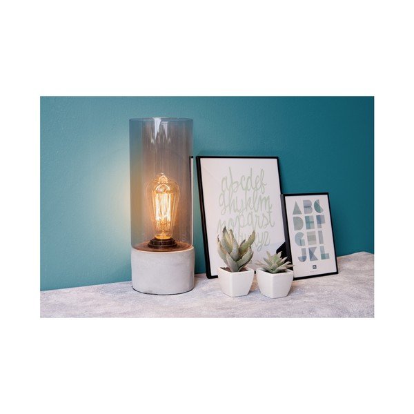 Lampa stołowa z betonową podstawą Leitmotiv Lax-image-3