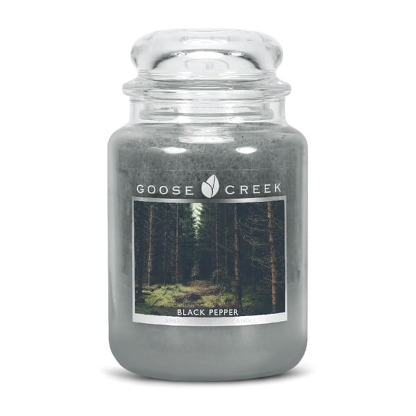 Świeczka zapachowa w szklanym pojemniku Goose Creek Czarny pieprz, 150 godz. palenia
