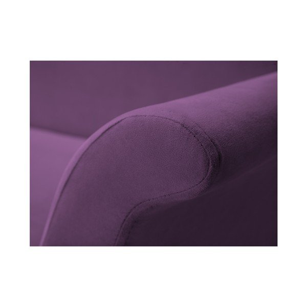 Fioletowa 3-osobowa rozkładana sofa ze schowkiem Mazzini Sofas Peony-image-2