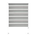 Szara roleta dzień i noc 80x150 cm Zebra – Gardinia
