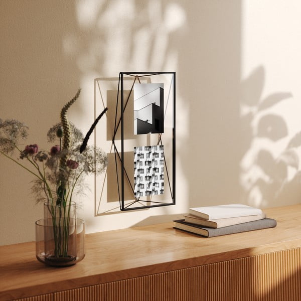 Czarna metalowa ramka stojąca/ścienna 48x23 cm Prisma – Umbra-image-3