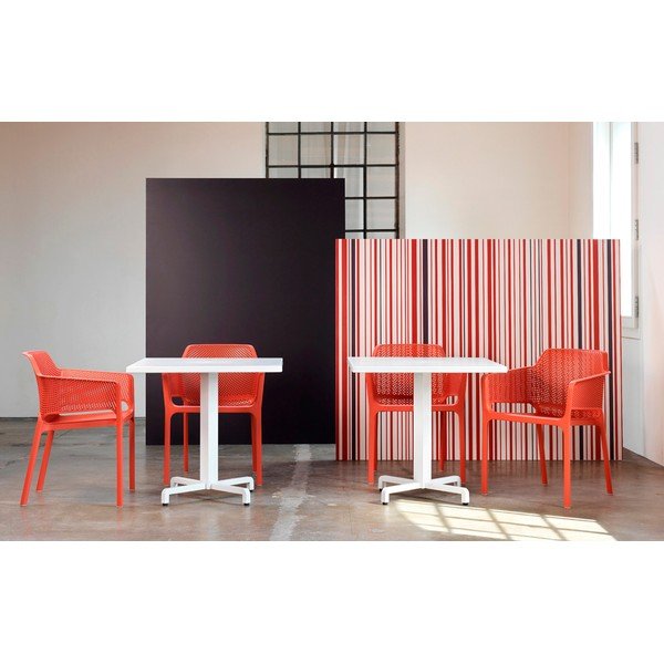 Biały fotel ogrodowy Nardi Garden Net Relax-image-3