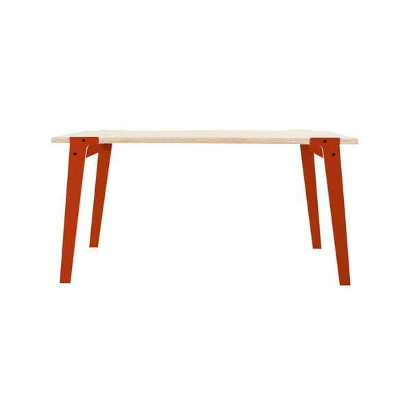 Pomarańczowy stół/biurko rform Switch, blat 150x75 cm