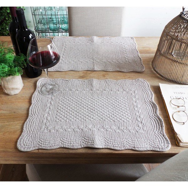 Komplet 4 mat stołowych Orchidea Milano Antique Ecru