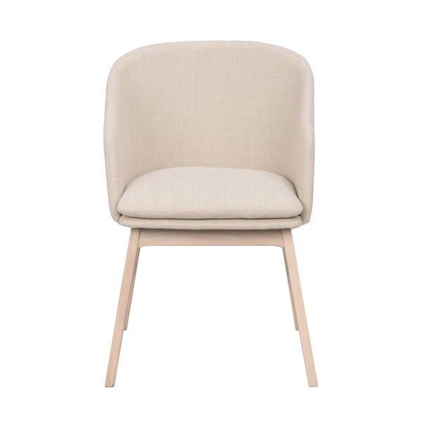 Beżowe tapicerowane fotele jadalniane zestaw 2 szt. Windham – Rowico-image-3