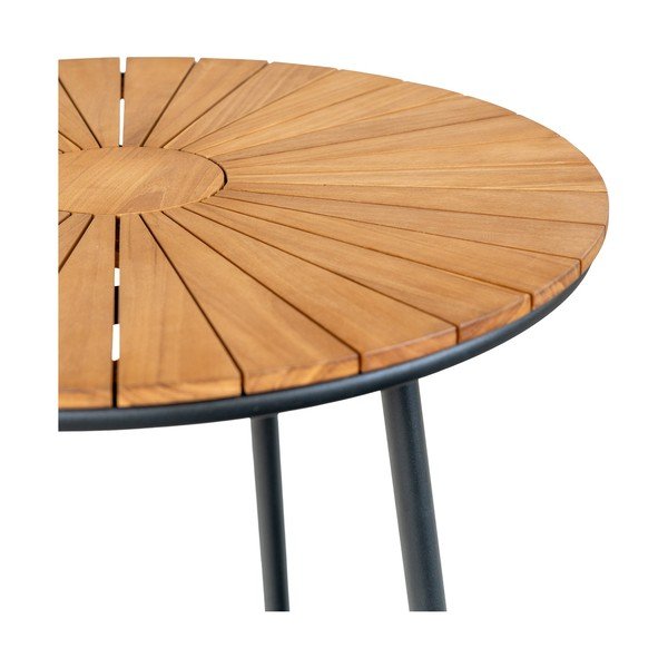 Okrągły stół ogrodowy z litego drewna tekowego ø 130 cm Cleveland – House Nordic-image-4