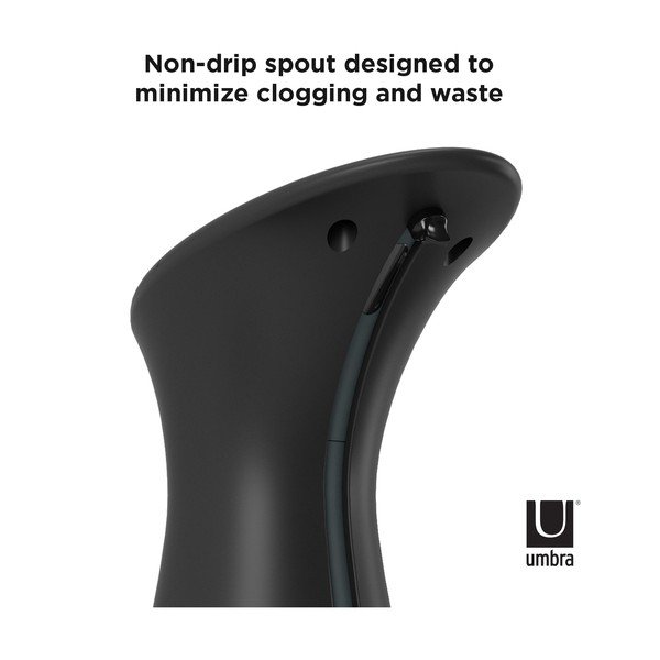 Czarny automatyczny plastikowy dozownik do mydła 250 ml Otto – Umbra-image-3