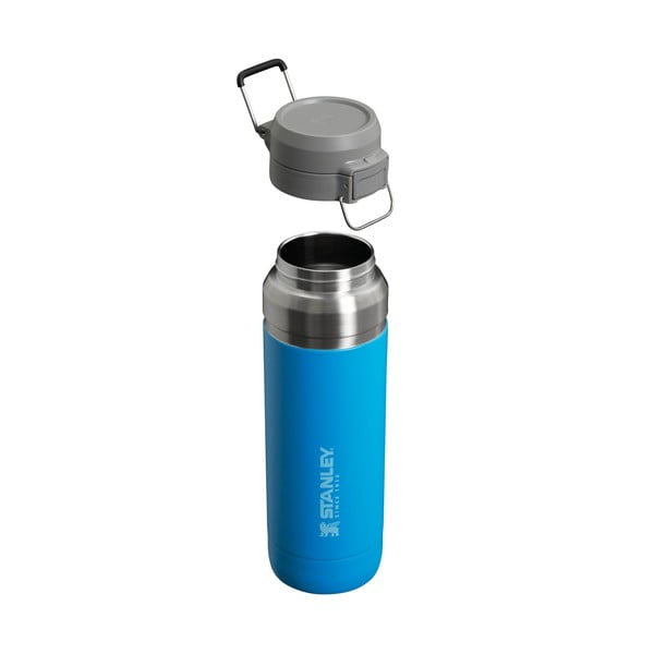 Niebieska butelka termiczna ze stali nierdzewnej 1,06 l QUICK FLIP Azure – Stanley-image-3