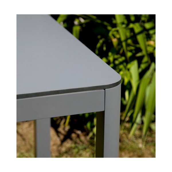 Szary stół ogrodowy z aluminium Ezeis Mistral, dł. 120 cm-image-1