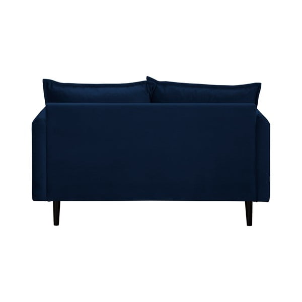 Ciemnoniebieska aksamitna sofa 138 cm Juli – Ropez-image-3