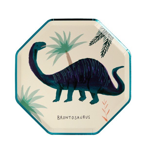 Papierowe jednorazowe tacki zestaw 8 szt. Dinosaur Kingdom – Meri Meri-image-4