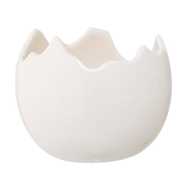 Biały świecznik kamionkowy Bloomingville Easter, ⌀ 9,5 cm