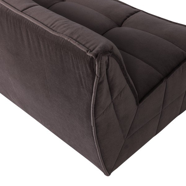 Brązowa aksamitna sofa 204 cm Cluster – vtwonen-image-4