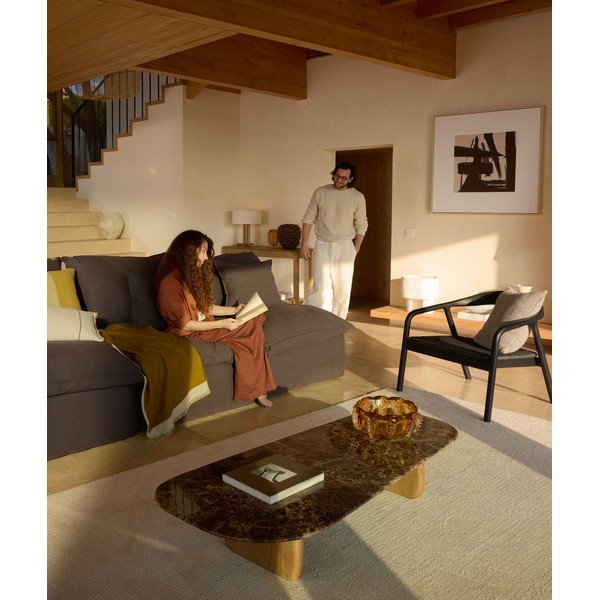 Czarny fotel drewniany/bez obicia Derile – Kave Home-image-1