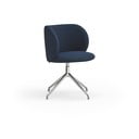 Ciemnoniebieski tapicerowany fotel jadalniany Mogi – Teulat