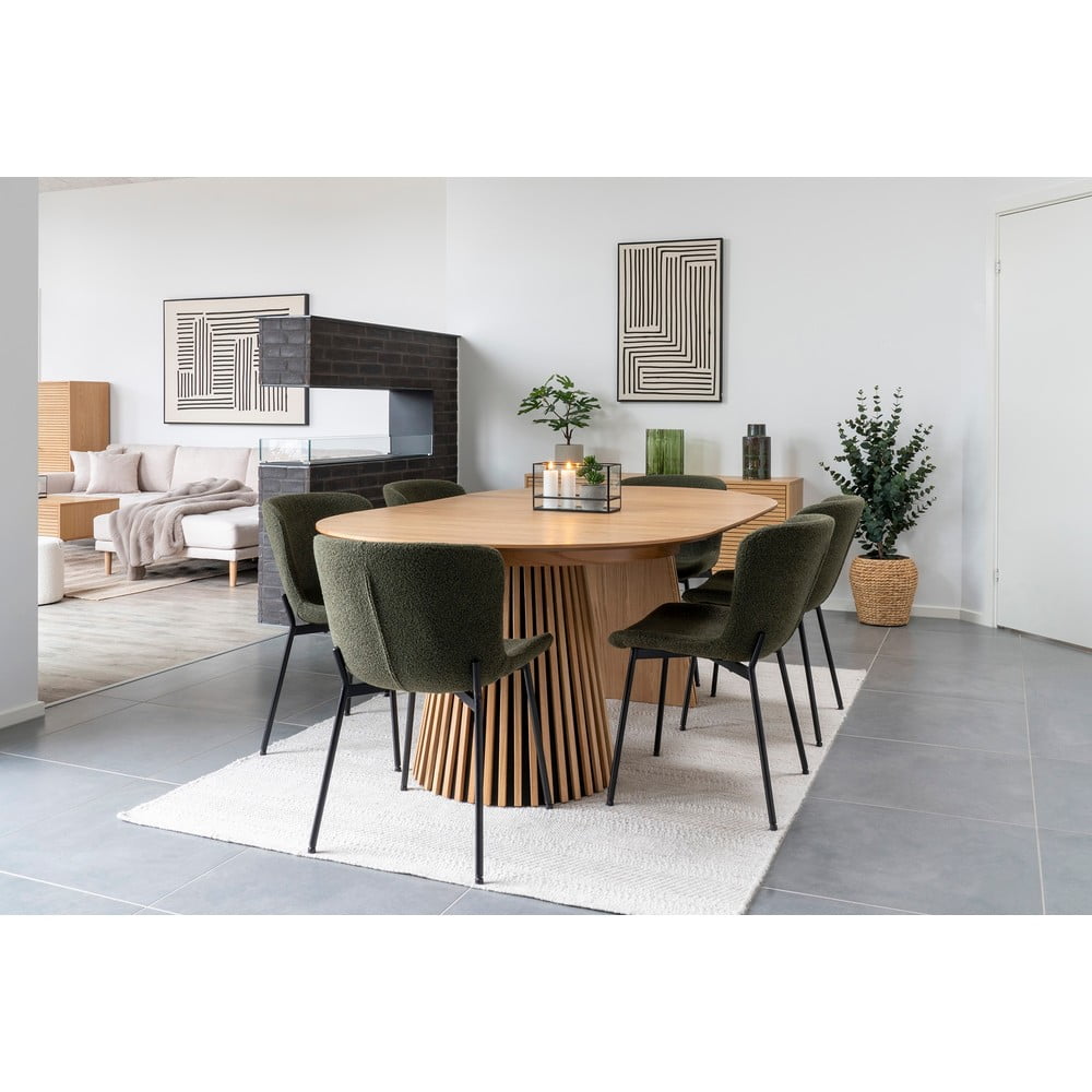 Ciemnozielone krzesła zestaw 2 szt. Maceda – House Nordic (zdjęcie 4)