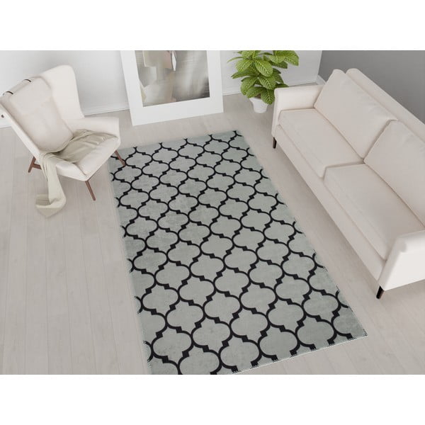 Szary dywan odpowiedni do prania 80x50 cm – Vitaus-image-1