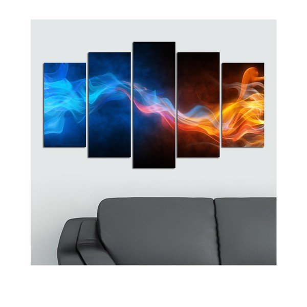 Obraz wieloczęściowy Fire, 110x60 cm-image-1