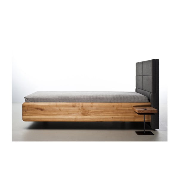 Łóżko z drewna jesionowego pokrytego olejem Mazzivo Boxspring, 120x210 cm-image-4