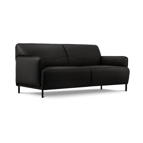 Czarna skórzana sofa Windsor & Co Sofas Neso, 175x90 cm-image-2