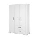Biała szafa dziecięca 139x199 cm Maxi – Roba