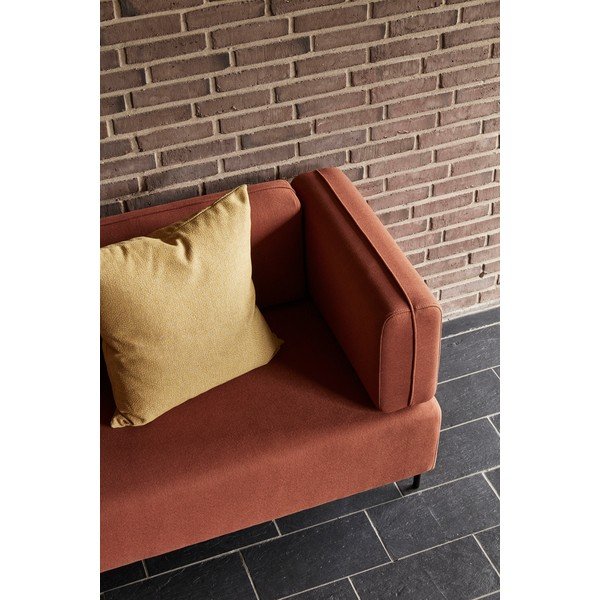 Pomarańczowa sofa z metalową konstrukcją Hübsch Block-image-2