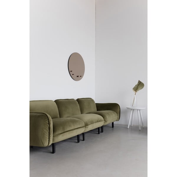 Ciemnoniebieska aksamitna sofa EMKO Bean-image-1