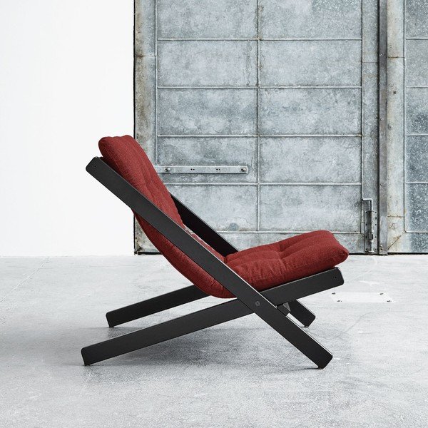 Fotel składany Karup Boogie Black/Passion Red-image-1