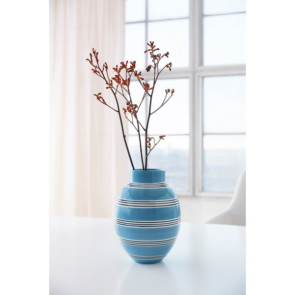 Niebieski ceramiczny wazon Kähler Design Nuovo, wys. 30 cm-image-3