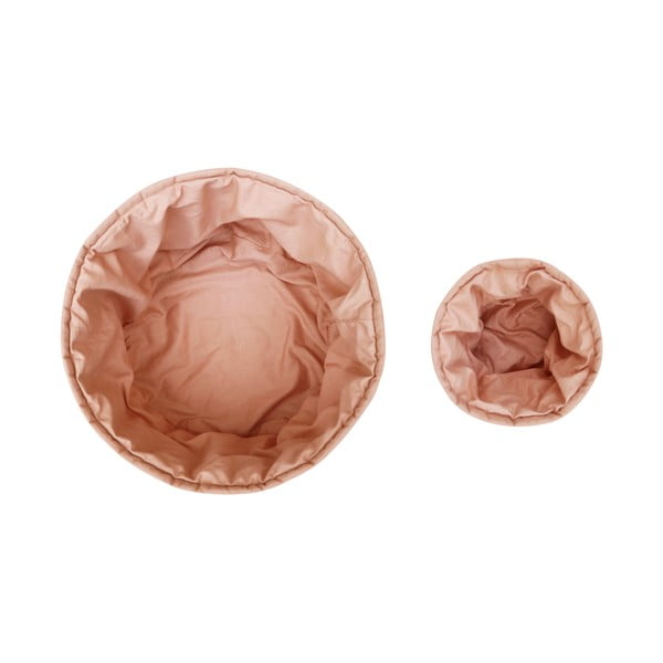 Jasnoróżowe tekstylne pojemniki dziecięce zestaw 2 szt. ø 30x20 cm Bambie Vintage Nude – Lorena Canals-image-3