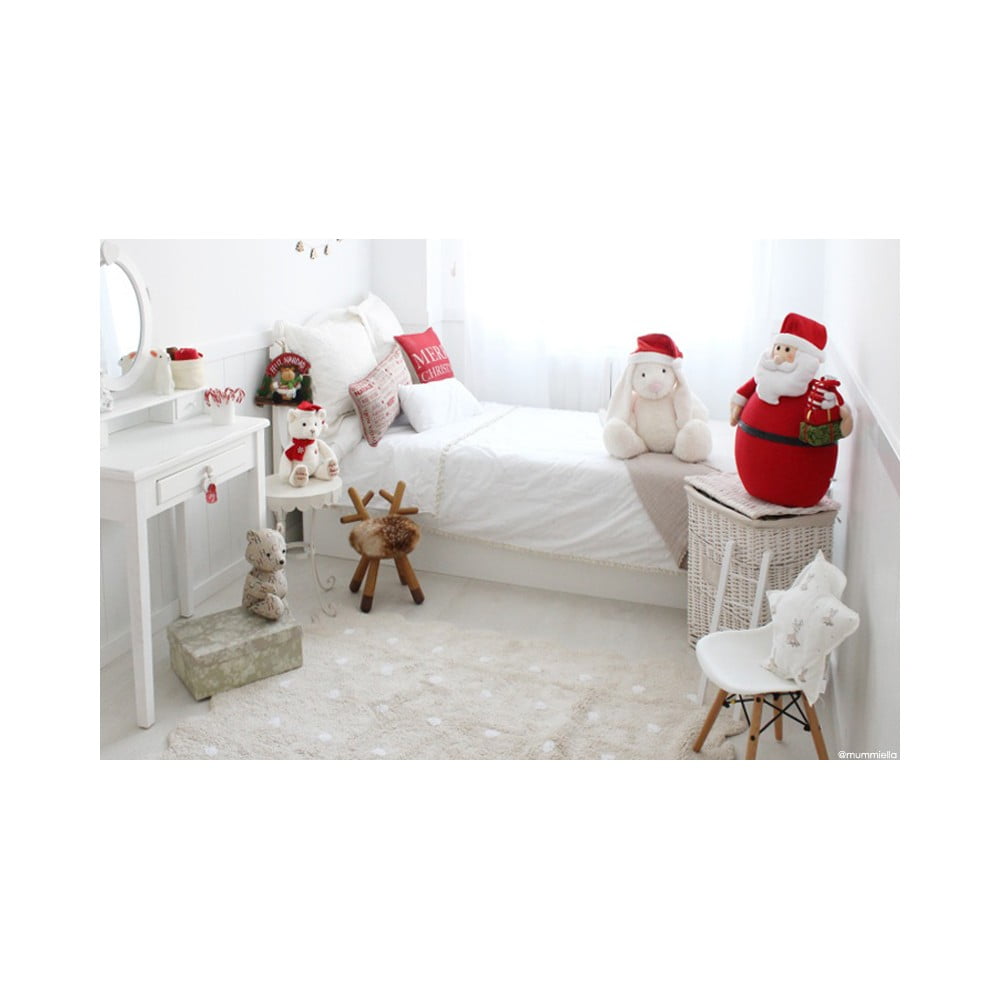 Beżowy bawełniany dywan dziecięcy tkany ręcznie odpowiedni do prania 120x160 cm Biscuit Beige – Lorena Canals (zdjęcie 3)
