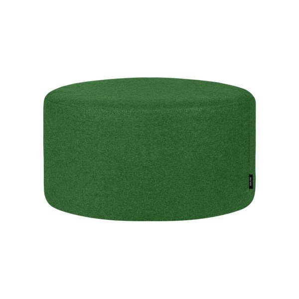 Zielony wełniany puf Folk – noo.ma