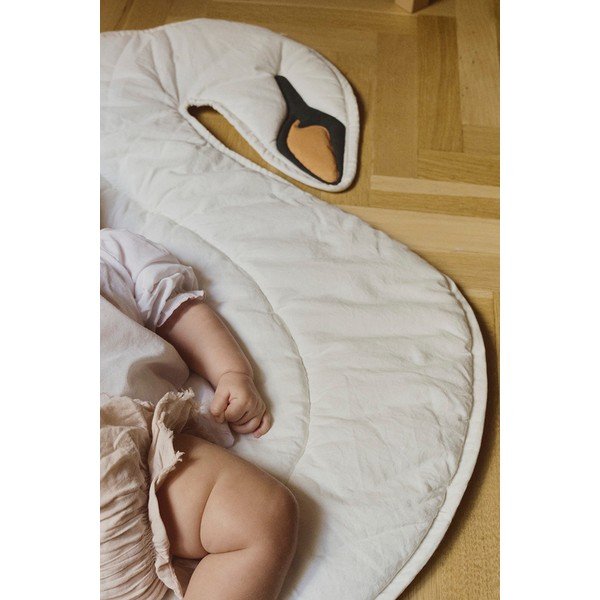 Kremowa mata do zabawy dla dzieci 100x110 cm Swan – Lorena Canals-image-3