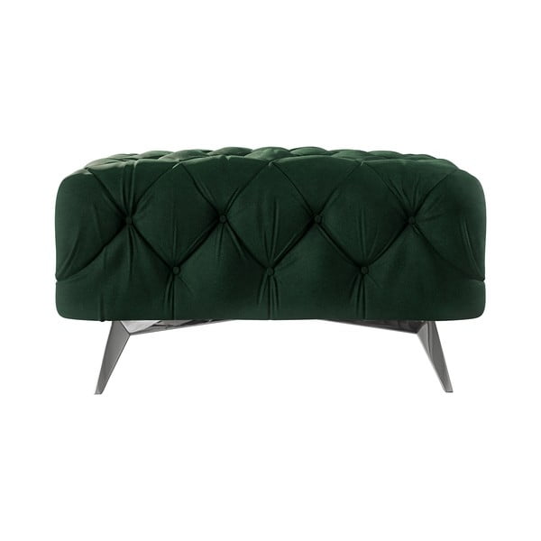 Ciemnozielony aksamitny podnóżek Chelsea – Ropez-image-2