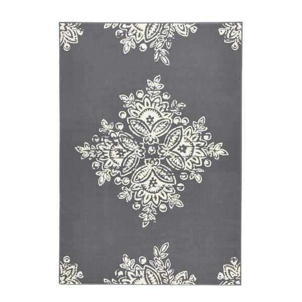 Szaro-biały dywan Hanse Home Gloria Blossom, 80x150 cm