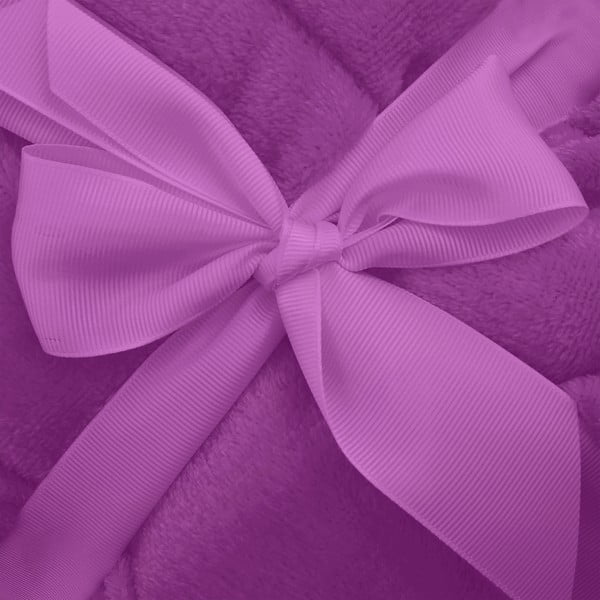 Fioletowy szlafrok z mikrowłókna unisex DecoKing Robby, rozm. XS-image-2