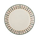 Kremowy kamionkowy talerz deserowy ze świątecznym motywem ø 16 cm Jolly – Bloomingville