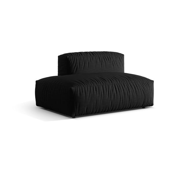 Czarny moduł sofy (lewostronny) Martina – Micadoni Home-image-2