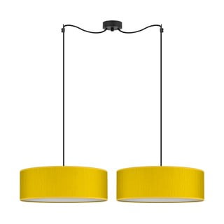 Żółta podwójna lampa wisząca Bulb Attack Doce XL, ⌀ 45 cm
