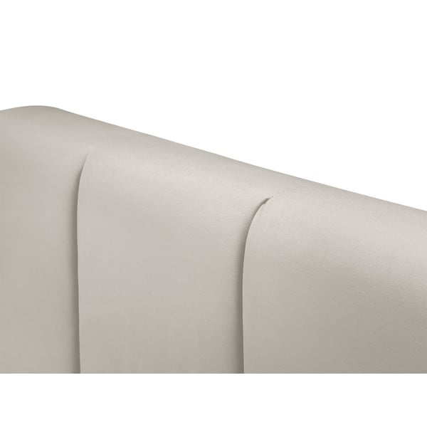 Beżowe łóżko boxspring ze schowkiem 200x200 cm Afra – Mazzini Beds-image-4
