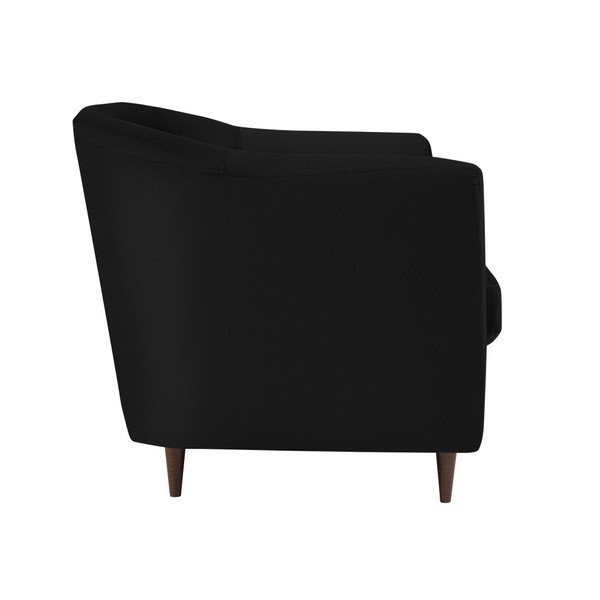 Czarny aksamitny fotel Kooko Home Glam-image-1