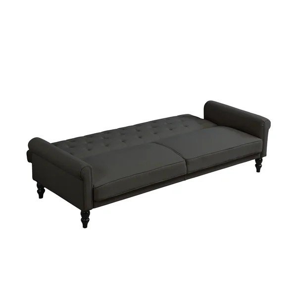 Antracytowa częściowo rozkładana/rozkładana sofa 222 cm Tyne – Støraa-image-4