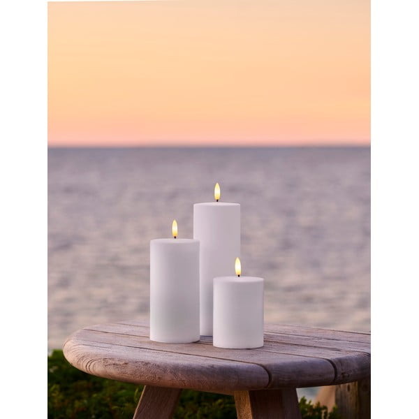 Zewnętrzne świeczki LED zestaw 3 szt. (wysokość 20 cm) Sille – Sirius-image-1