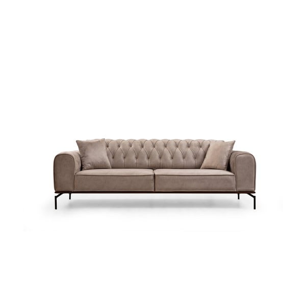 Jasnobrązowa rozkładana sofa 230 cm Siesta – Balcab Home
