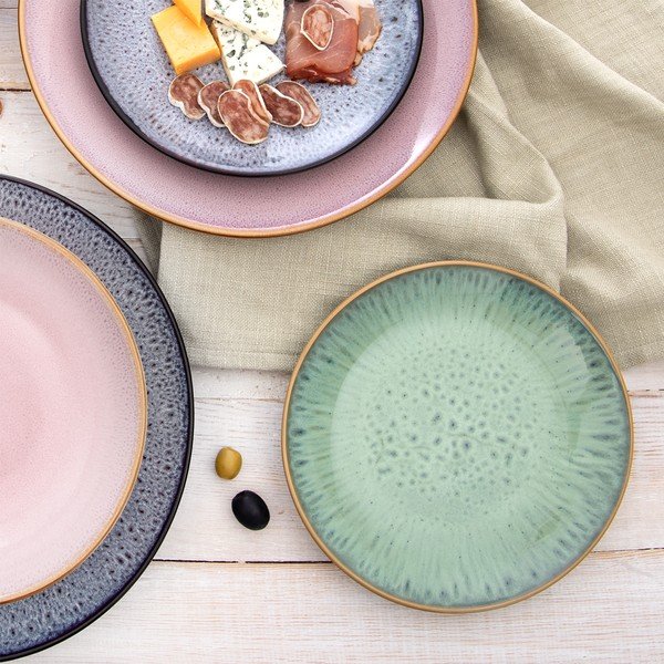 Różowy ceramiczny talerz deserowy ø 20,5 cm Glaze – Orion-image-3