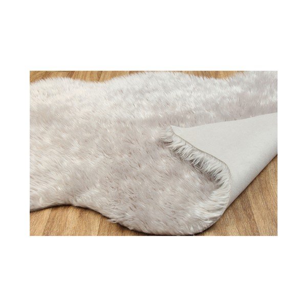 Szary dywan z ekologicznego futra Eko Rugs Tekli, 70x100 cm-image-1