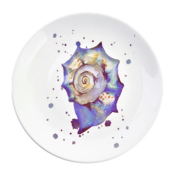 Dekoracyjny talerz ceramiczny Clayre & Eef Seasnail, ⌀ 20 cm
