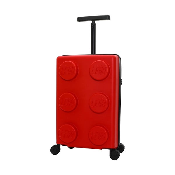 Czerwona dziecięca walizka podróżna Signature - LEGO®
