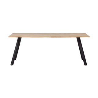 Stół z blatem z drewna dębowego WOOOD Tablo Square, 200x90 cm